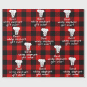 Best White Elephant Gift Exchange Buffalo Pset Cadeaupapier (Vlak)