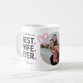 Best Wife Ever Custom Photo Funny Marriage Humor Koffiemok (Voorkant links)