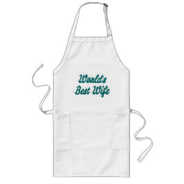 Best Wife green text Lang Schort