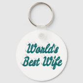 Best Wife green text Sleutelhanger (Achterkant)