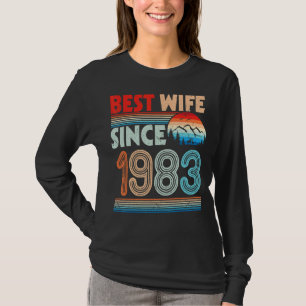 Best Wife sinds 1983 Happy Husband huwelijkshuweli T-shirt