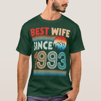 Best Wife sinds 1993 Happy Husband huwelijkshuweli T-shirt
