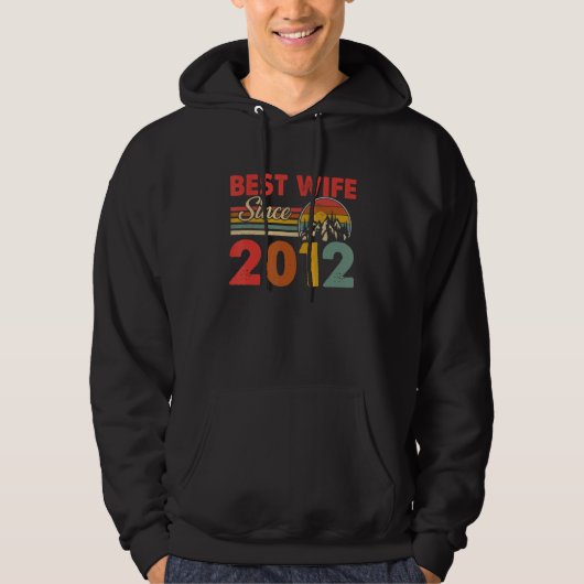 Best Wife sinds 2012 Epic Matching 11th Wedding an Hoodie (Voorkant)