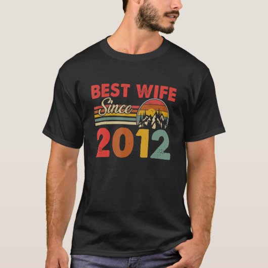 Best Wife sinds 2012 Epic Matching 11th Wedding an T-shirt (Voorkant)