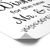 Best Wish Wedding Guest Book Sign - Rochester Poster (Hoek)