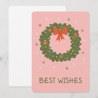 Best wishes Flat Greeting Card Kaart