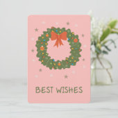 Best wishes Flat Greeting Card Kaart (Staand voorkant)