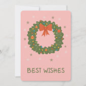 Best wishes Flat Greeting Card Kaart (Voorkant)