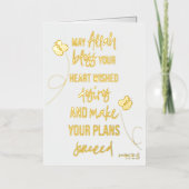 Best Wishes Folie Wenskaart (Voorkant)