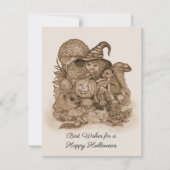 Best Wishes for a Happy Halloween RSVP Kaartje (Voorkant)