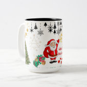 Best Wishes New Year Cup Tweekleurige Koffiemok (Voorkant links)