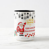 Best Wishes New Year Cup Tweekleurige Koffiemok (Center)