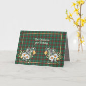 Best Wishes On Birthday Manitoba Provincial Tartan Kaart (Gele Bloem)