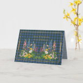 Best Wishes On Birthday Nova Scotia Tartan Kaart (Gele Bloem)