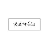 Best Wishes Script Text Template Zelfinktende Stempel (Design)
