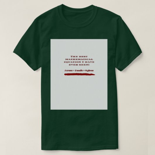 Best Wiskunde vergelijking grafisch T-shirt (Design voorkant)