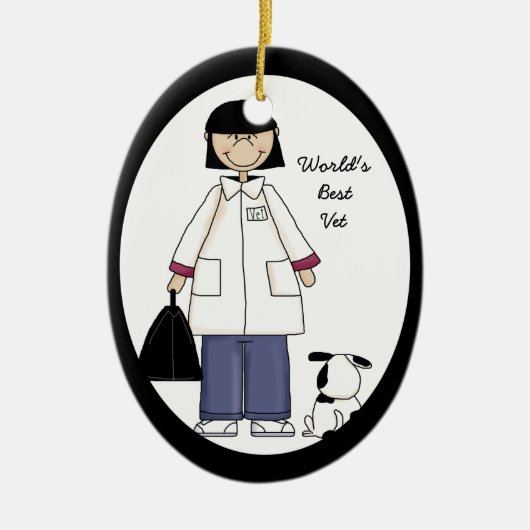 Best Woman Veterinarian Ornament (Voorkant)