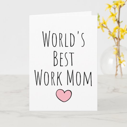 Best Work Mam van de wereld Kaart (Gele Bloem)