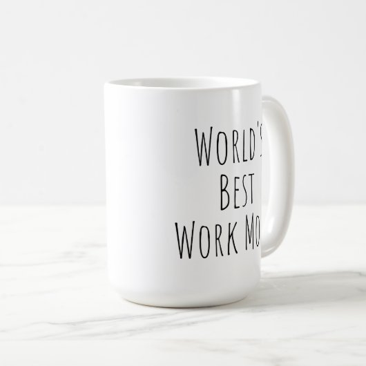Best Work Mam van de wereld Koffiemok (Voorkant rechts)