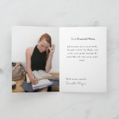 Best Writer Book Theme Greeting Card for an Author Kaart (Binnen)