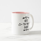 Best YiaYia Ever Tweekleurige Koffiemok (Voorkant rechts)