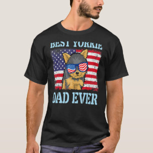 Best Yorkie Dog Dad Ever Happy Father Day Dog Dadd T-shirt