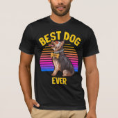 Best Yorkshire Terrier Dog Ever Retro T-shirt (Voorkant)