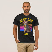 Best Yorkshire Terrier Dog Ever Retro T-shirt (Voorkant volledig)