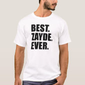 Best Zayde Ever Jewish grootvader T-shirt (Voorkant)
