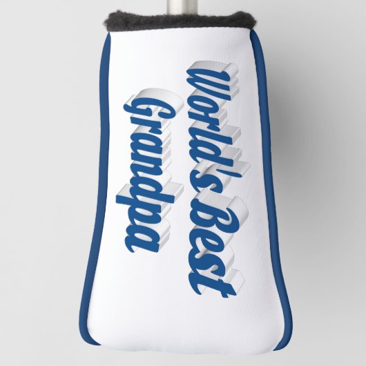 Best zee blue text golfheadcover (Draai 90)