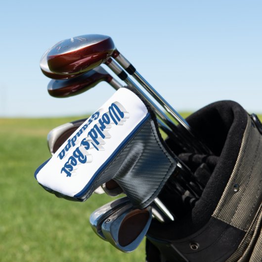 Best zee blue text golfheadcover (Insitu)