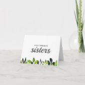 Best Zister Pregnancy Announge Kaart (Voorkant)