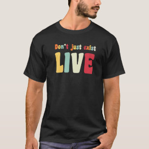 Besta niet alleen, leef  Hippie jaren 60 70 look   T-shirt