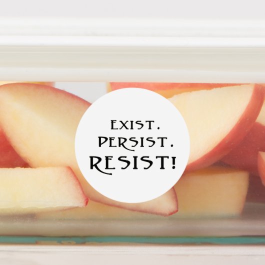BESTAAN. Blijft. Weerstand! Labels (Aangebracht)