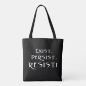 BESTAAN. Blijft. Weerstand! Tote Bag (Achterkant)