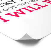 Bestaan er niet meer Manifesto Poster groot Blu (Hoek)