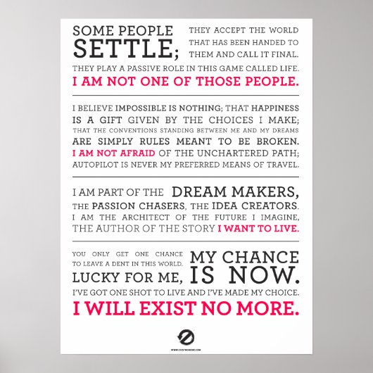 Bestaan er niet meer Manifesto Poster groot Blu (Voorkant)