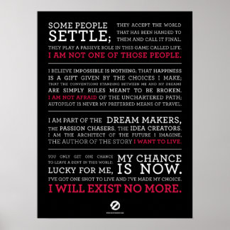 Bestaan er niet meer Manifesto Poster groot Blu