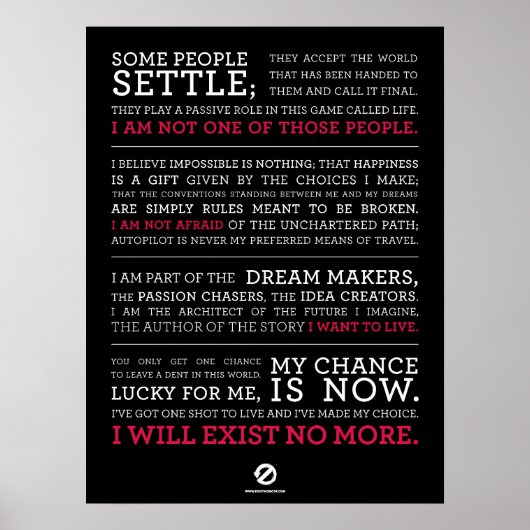 Bestaan er niet meer Manifesto Poster groot Blu (Voorkant)