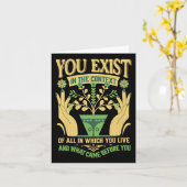 Bestaan in de context Feministische Kamala Stem Bl Kaart (Gele Bloem)