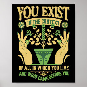 Bestaan in de context Feministische Kamala Stem Bl Poster