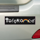 BESTAAN MET TOLERANTIE -.png Bumpersticker (Op auto)