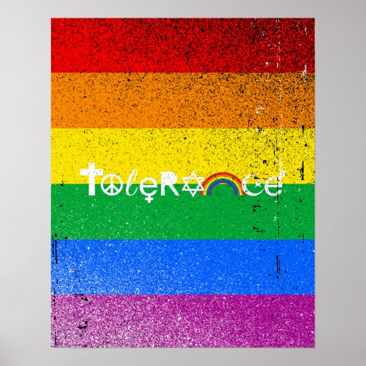 BESTAAN MET TOLERANTIE POSTER (Voorkant)
