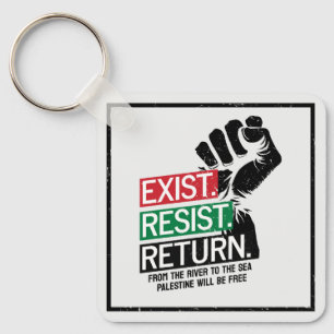 Bestaan Verzet Terugkeer Palestina zal vrij zijn Sleutelhanger