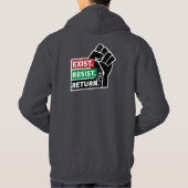 Bestaan, weerstaan, terugkeren hoodie (Achterkant)
