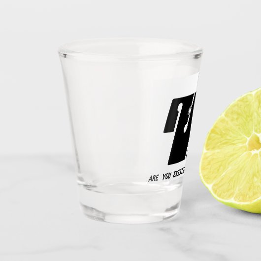 BESTAANDE BEELDSCHERM SHOT GLAS (Links)