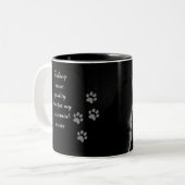 Bestaande crisis tweekleurige koffiemok (Voorkant links)