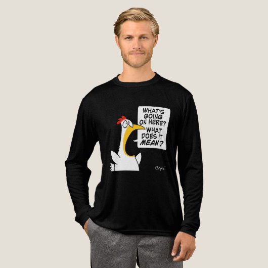 Bestaande kip door Sandra Boynton Tri-Blend Shirt (Voorkant)