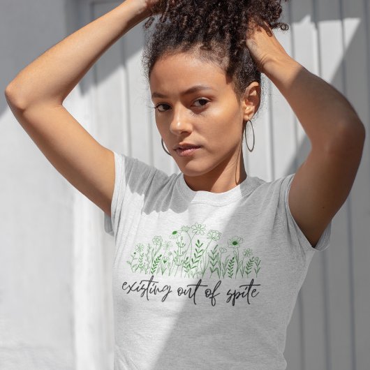 Bestaande Ondanks Wrok Planten T-shirt