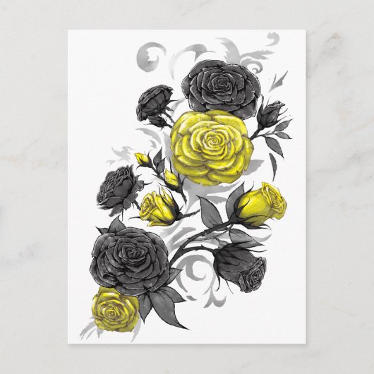 Bestaande Rozen Briefkaart (Voorkant)